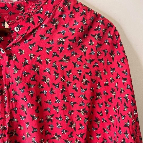 Zadig & Voltaire Tamis Liberty Floral-print Button-down Shirt Size Large - Picture 9 of 14